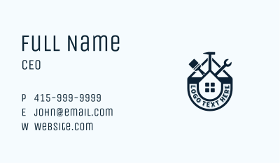 Carpentry Tools Handyman  Business Card Image Preview