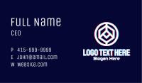 Glitchy Polygon Badge Business Card Image Preview