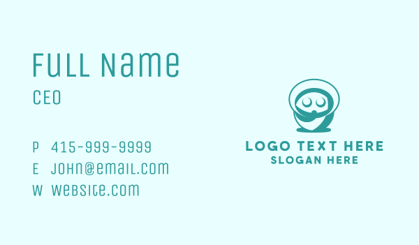 Blue Baby Swaddle  Business Card Design Image Preview