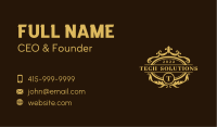 Deluxe Ornate Crest Business Card Design