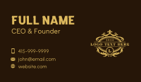 Deluxe Ornate Crest Business Card Image Preview