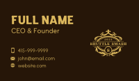 Deluxe Ornate Crest Business Card Image Preview