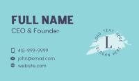 General Round Brush Lettermark Business Card Design