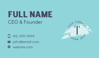 General Round Brush Lettermark Business Card Image Preview