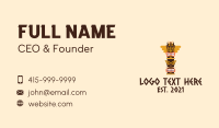 Tribal Totem Pole  Business Card Design