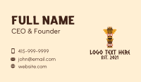 Tribal Totem Pole  Business Card Image Preview