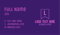 Simple Bright Bookmark Letter Business Card Image Preview