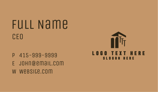 Construction Home Tools Business Card Design Image Preview