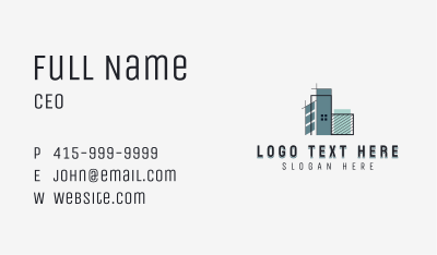 Architect Builder Construction Business Card Image Preview