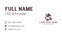 Hot Coffee Bear Business Card Image Preview