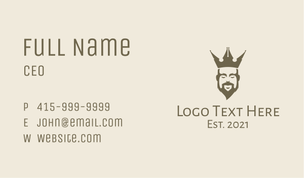 Viking King Business Card Design Image Preview