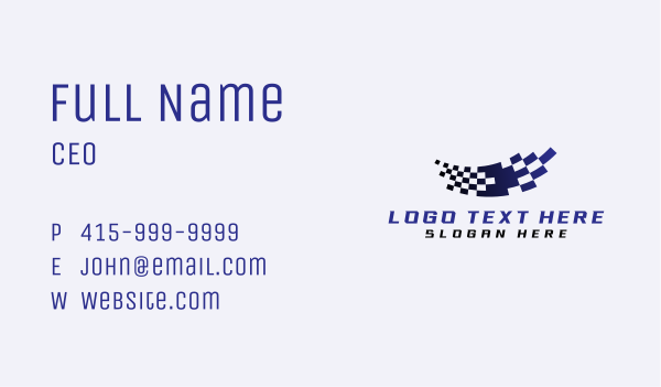 Racing Drive Flag Business Card Design Image Preview