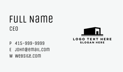 Minimalist Storage Warehouse Business Card Image Preview