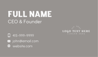 Minimalist Elegant Wordmark Business Card Image Preview