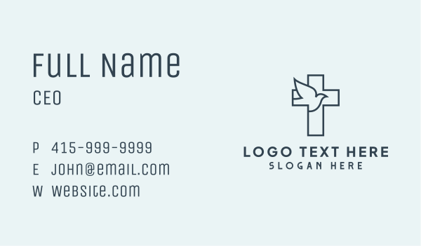 Cross Dove Fellowship Business Card Design Image Preview