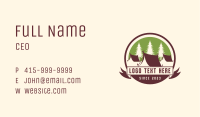 Forest Camping Tent Business Card Image Preview