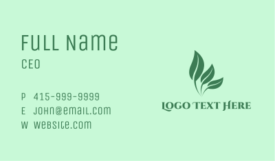 Herbal Plant Horticulture Business Card