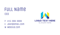 Mosaic Modern W Business Card Image Preview