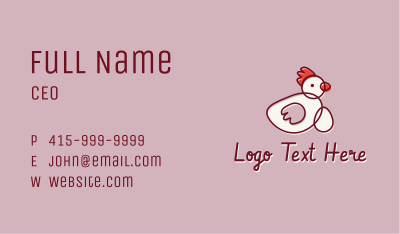 Chicken Hen Egg  Business Card Image Preview