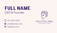 Purple Princess Tiara Business Card Preview