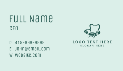 Eco Friendly Sofa Upholstery Business Card Image Preview