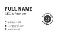 Black Organization Letter  Business Card Image Preview