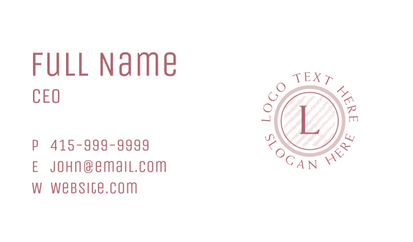 Boutique Cosmetics Letter Business Card Design Image Preview