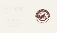 Wild Monkey Safari Badge Business Card Image Preview