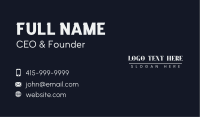 Elegant Simple Wordmark Business Card Design