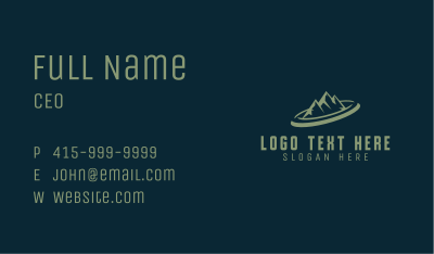 Mountain Sports Hiking Business Card Image Preview