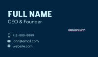 Neon Tech Wordmark Business Card Image Preview