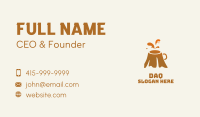 Orange Volcano Coffee Business Card Image Preview