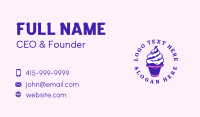 Dessert Ice Cream Swirl Business Card Preview