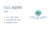 Blue Tech Sphere Business Card Image Preview
