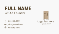 Wooden Lumberjack  Axe Business Card Design