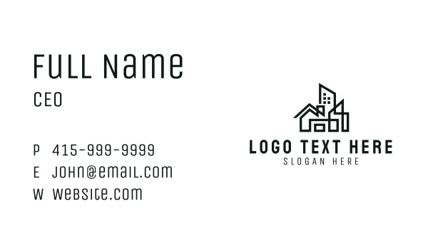 Structure Building Contractor Business Card Design Image Preview