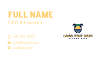 Jamaican Beach Resort Business Card Design