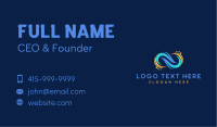 Fintech Creative Loop Business Card Image Preview