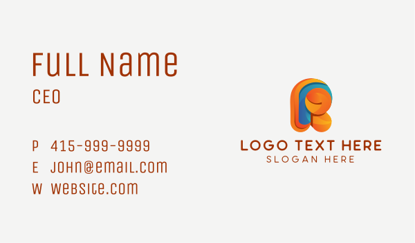 Creative Agency Letter R Business Card Design Image Preview