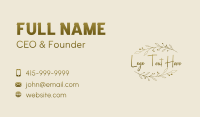 Nature Floral Business Business Card Preview