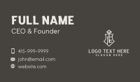 Horseshoe Key Shield  Business Card Design