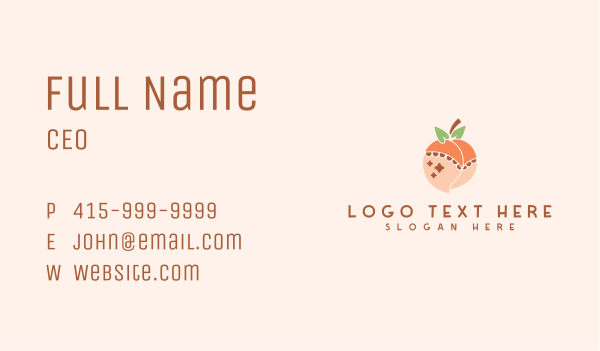 Sexy Lingerie Peach Business Card Design Image Preview