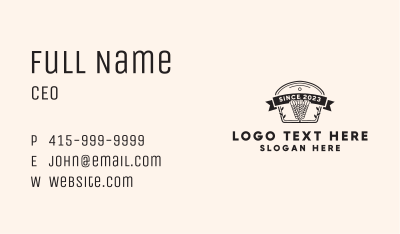Vintage Wheat Grain Badge Business Card Image Preview