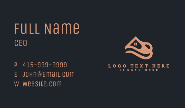 Wave Roofing Residence Business Card Design Image Preview