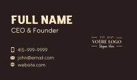 Luxury Serif Wormdark Business Card Image Preview