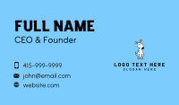 Cute White Puppy Business Card Image Preview