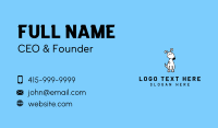 Cute White Puppy Business Card Design