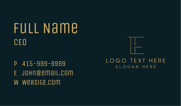 Golden Jewelry Boutique Business Card Design Image Preview
