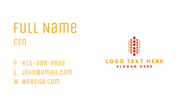 Modern Dots Business Card Design Image Preview
