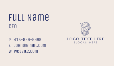 Ancient Greek Mascot  Business Card Image Preview